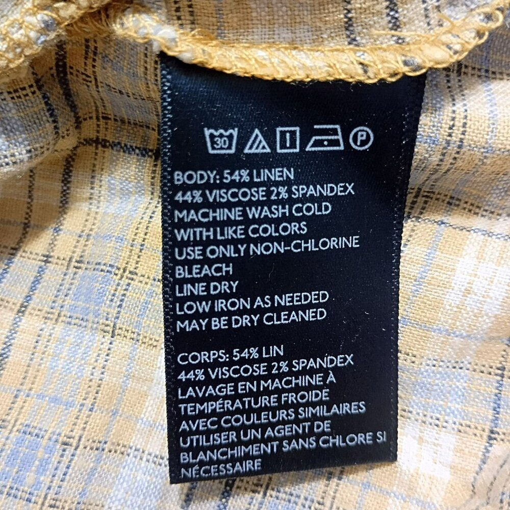 Y2K Urban Outfitters Mini Dress Yellow Plaid Adjustable Strap Size L Womens - Picture 8 of 10